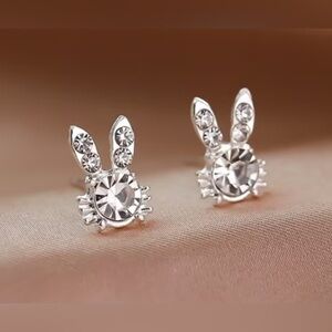 Easter Elegant Sparkling Bunny Earrings
